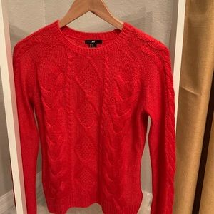 H&M Size S Burnt Orange Pullover Sweater